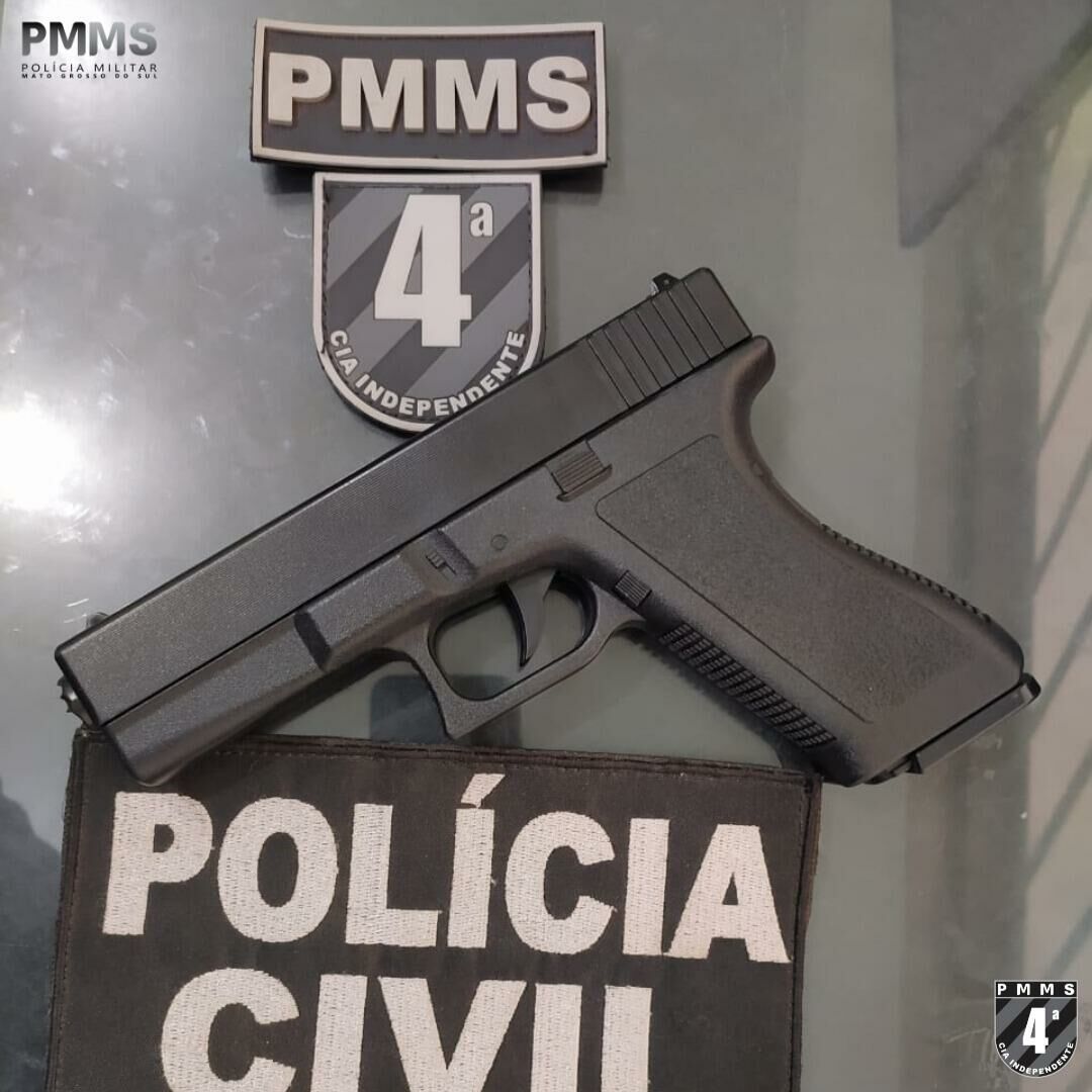 Imagem de compartilhamento para o artigo Adolescente com arma de brinquedo assalta loja e foge com chuteira em Paraíso das Águas da MS Todo dia